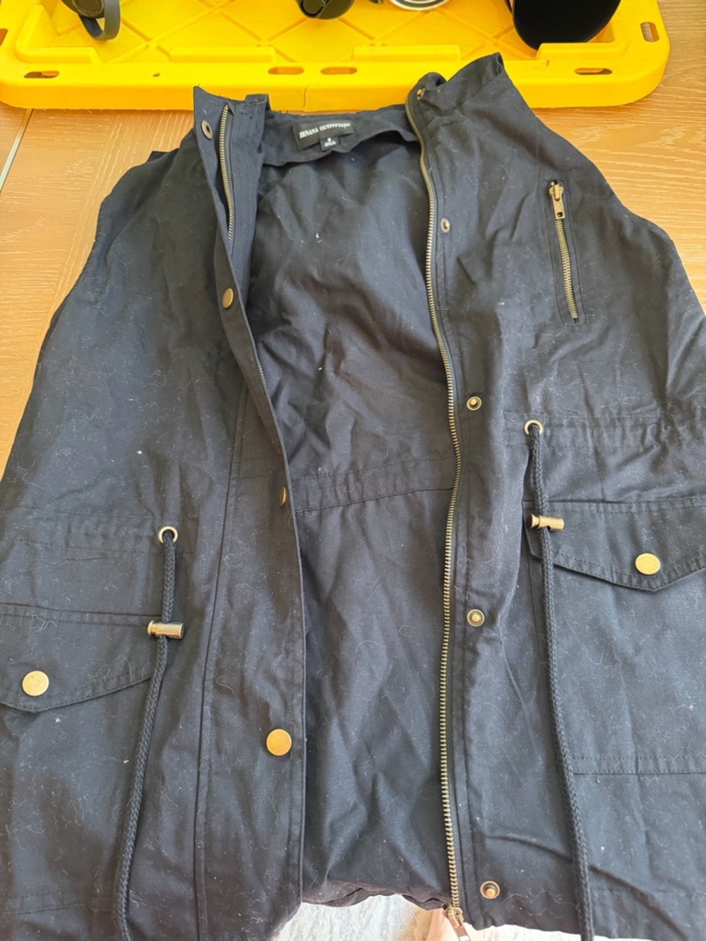 Zenana Outfitters Black Utility Vest with Brass Accents